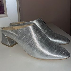 Katy Perry Silver Mules